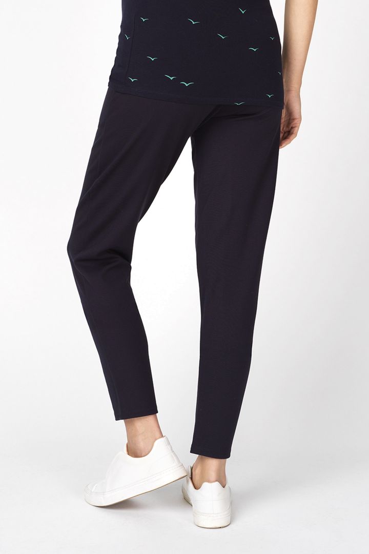 Jersey trousers with lacing