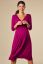 Preview: Festive maternity dress fuchsia