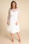 Preview: Plus Size Maternity Wedding Dress with Dotty Lace and Long Sleeves