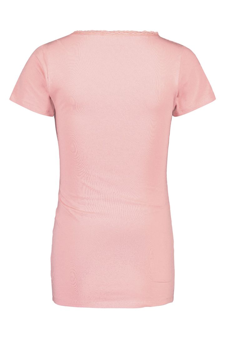 Umstands- und Stillshirt aus Bio-Baumwolle rosa