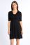 Preview: Ecovero Maternity and Nursing Dress with Post Partum Shpaing Top black