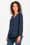 Preview: Layered Maternity and Nursing Blouse with Twisted Detail navy