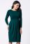 Preview: Maternity and Nursing Dress with Pleated Detail green