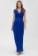 Preview: Maxi Maternity and Nursing Dress with Knot Detail Blue