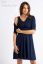 Preview: Ecovero Maternity and Nursing Dress with Post Partum Shpaing Top navy
