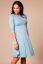 Preview: Maternity Wedding Dress with Submarine Neckline Light Blue