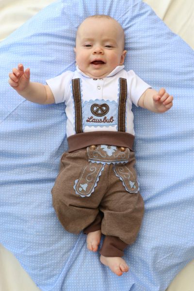 Traditional Baby Trousers in the Leather Pants Look