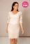 Preview: Plus Size Maternity Lace Wedding Dress with V-Neck Blush