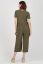 Preview: Crepe Maternity and Nursing Jumpsuit with Button Placket khaki